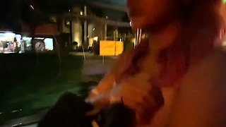 Big tits Thai teen really gets into it