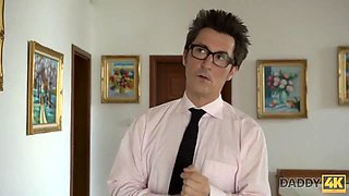Daddy4k. naughty step daddy successfully entices naive woman to...