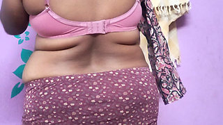 My wife changing dress