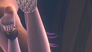 Lol Hentai 3D - Akali Fucked on Her Knees and Sitting at Street - Japanese Asian Manga Anime Game Porn