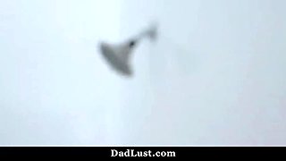 Step Dad Fucks Teen Step Daughter Hard and Creampies Her