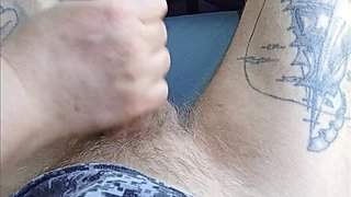 Hot Russian MILF neighbor jerks my dick in car parking lot - intense blowjob & cumshot