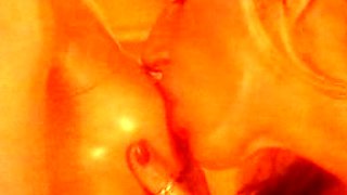 Blonde Chikita shows off her big boobs and bush