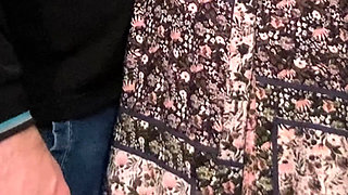 Strange Perv Rubbing Pussy in A Subway