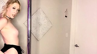 Blonde teen Sierras first erotic masturbation video