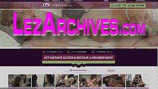 Gorgeous lesbian rubbing girlfriend