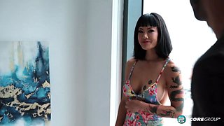 Asian hottie Kitty, 42, fucks her hubby's friend