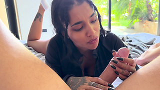 Babe with Huge Tits Bounces on My Cock and I Cum on Her Face- Yasmina Khan