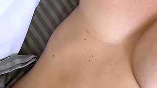 Big boob brunette masturbates on webcam