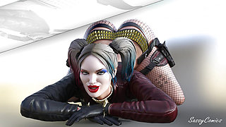 The Joker Fuck Harley Quinn - Massive Cock ANAL - sassyComics