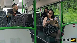 MATURE4K. Jumping on a cock in the bus ft. Jack 23  Vitoria Vonteese: Blowjob, Doggy  Cowgirl Porn