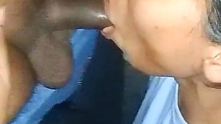 Blowjob Series Having Blowjob Behind the Truck at Midnight