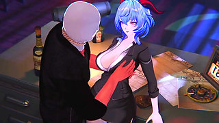 Genshin Impact - Ganyu Late Night Office Pleasure - 3D Hentai Animations