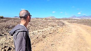 Real sex in yellow mountain desert. Full video on my Red page.