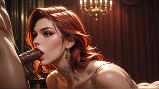 Kelly Hot Redhead In Classic Bedroom (PleasureSex16)