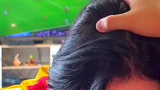 This Horny Big Ass Loves Riding My Cock While I Watch Football - Aaroonmush