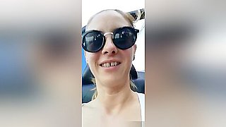 Flashing in the city in my car got caught by the Police.