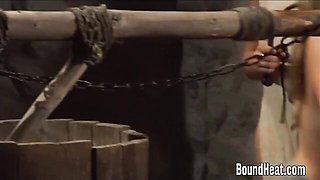 Bound Heat featuring mademoiselle's femdom strapon xxx