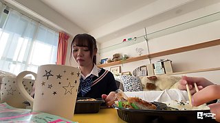 Japanese Beauty Unveils Hidden Desire in Slim Voyeur Peek