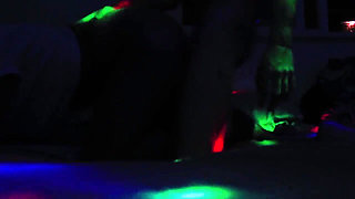 Romantic Couple Almost Break Bed and Camera in Sex Party