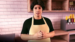 Big boobed hentai visual novel with 3D action and erotic stories