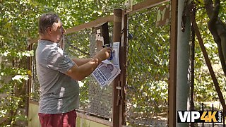 Watch these kinky mature babes dominate and play with each other in public