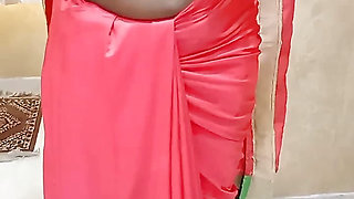 Desi Tamil  Housewife Seduces Bull in Red Underwear - Nipple Play, Cuck Watches! IndianHotwifeX