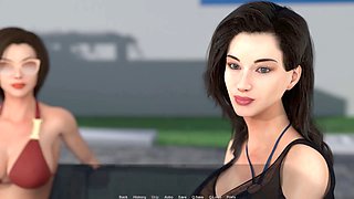 Hotwife cartoon mom with a big booty in an anime adventure