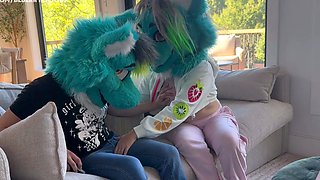 Sneaking Around To Fuck My Furry Step Sister During Family