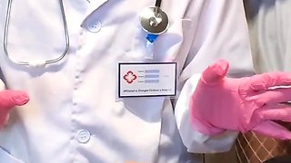 DOCTOR Swallows Patient's Cum (FFM Threesome)