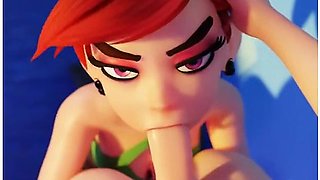 Car Toon In Vicky Gives A Bj On The Floor