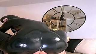 Small titted brunette amateur anal nailed at home