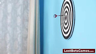 The Strip Darts Game Stakes Are High With Celestina Blooms, Aften Opal And Bella Angel