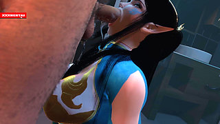 Feng Qing Er Animated and Voluptuous - 3D Animation