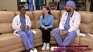 Serena Morgan Loses Virginity at Gyno Clinic - Creampie Doctor Fetish