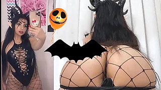 Horror Porn Sexy Succubus Cosplay Big Tits Came to Suck Your Dick and Swallow...