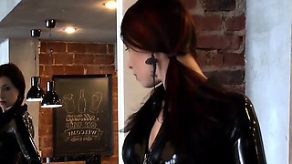 Amateur fetish BDSM action with redhead