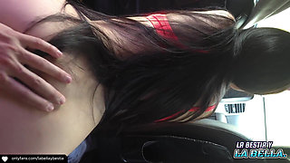 I Fuck My Co-worker in the Car I Fill Her Feet with Cum Homemade Amateur