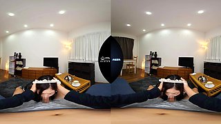 Japanese horny maid VR video