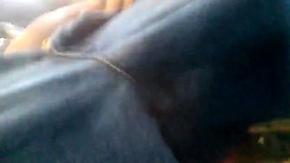 Str8 Big-Cock Hunk Strokes on the Bus