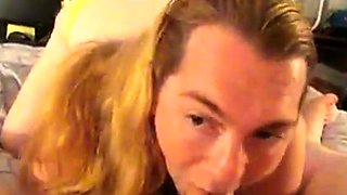 Sucking Daddy's Cock on Webcam