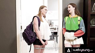 Promiscuous Hazel Moore and Samantha Reigns's hotbrunette sex