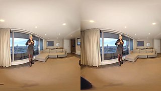 Tanya Virago Is Home Alone - Big Fake Tits Blonde Solo Masturbation