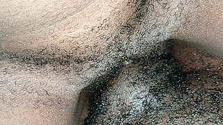 Hairy pussy riding big cock