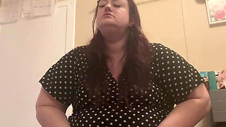PAWG BBW Clogs the Toilet Due to Holding Everything for Hours: with Lots of Farts and the Sound of Her Using the Restroom or Bat