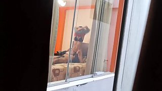 Secretary Brunette Latina Fucks Boss - Spy Cam Cheating Wife Moaning Hard