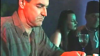 Leggy Brunette with Great Tits Fucked in Her Hairy Pussy After Blow Job on Sofa