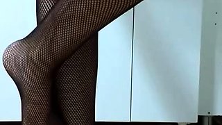 Amateur striptease and Solo masturbation