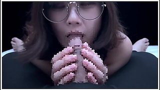 Female College Student In Fishnet Tights Footjob &blow Job Cum In Mouth