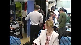 German gangbang scene gets rained on while everyone gets their share of fun